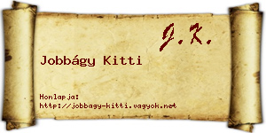 Jobbágy Kitti névjegykártya